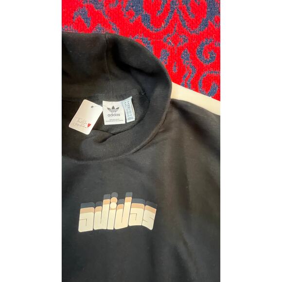 Adidas  Women's  Chic Ski Mock Neck Sweatshirt , Black, M - Picture 6 of 8